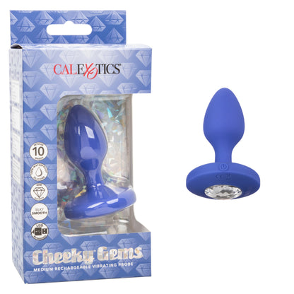 Cheeky Gems - Rechargeable Vib Probe Moyen - Bleu