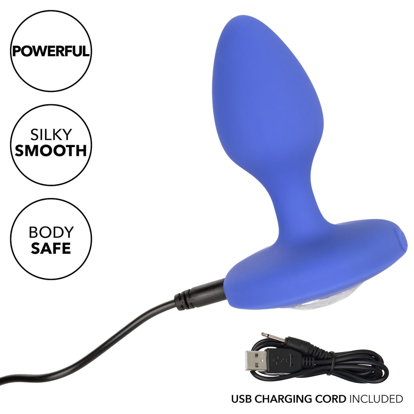 Cheeky Gems - Rechargeable Vib Probe Moyen - Bleu