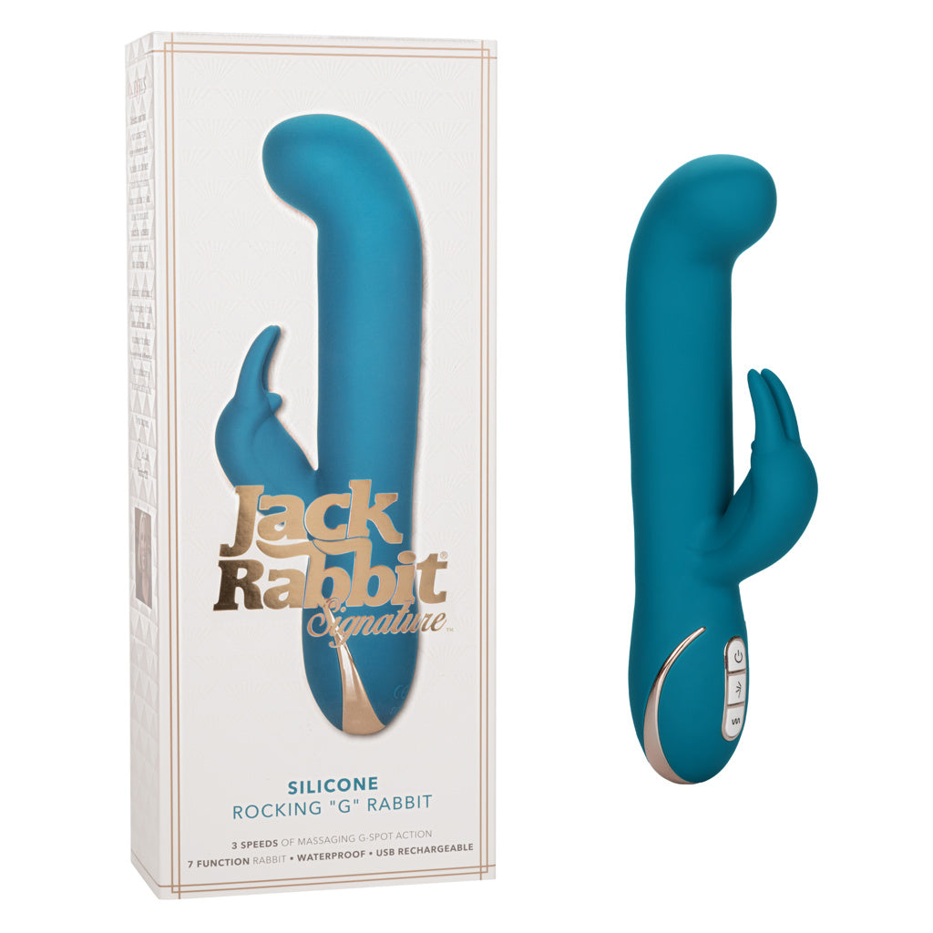 Jack Rabbit - Silicone Rocking G Rabbit - Aqua