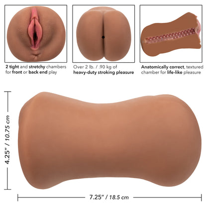 Calexotics - Stroke It Dual Entry - Brun