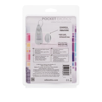 Pocket Exotics - Vibrating Egg - Argent