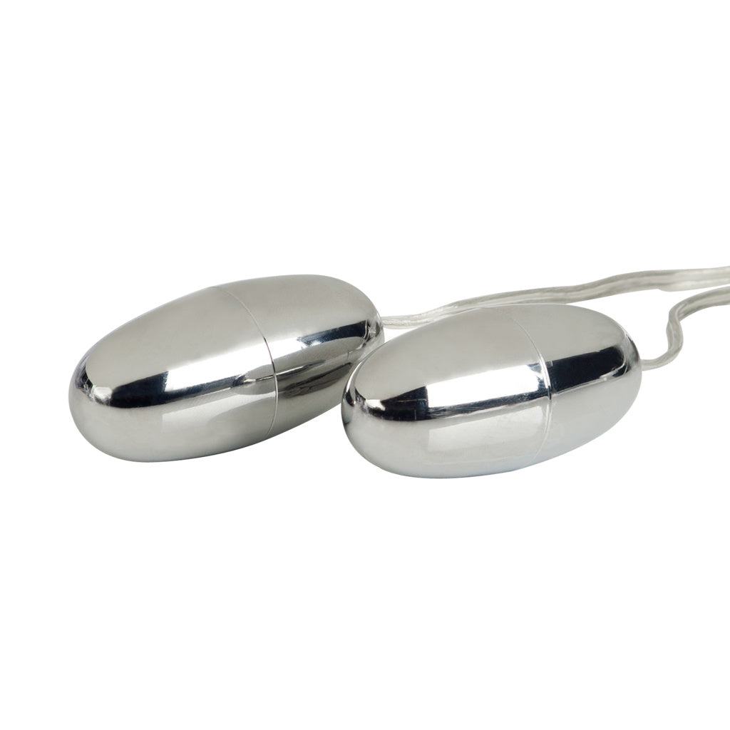 Pocket Exotics - Vibrating Double Bullets - Argent
