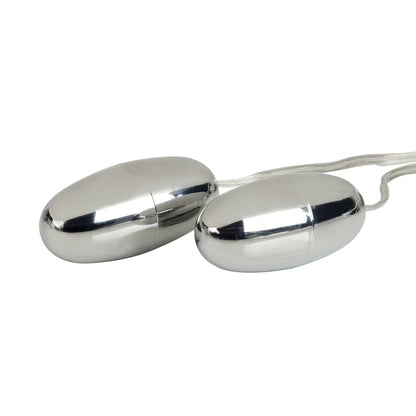 Pocket Exotics - Vibrating Double Bullets - Argent