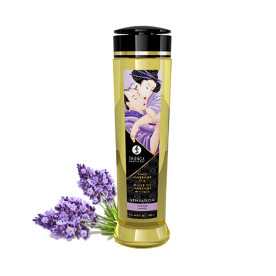 Shunga - Huile à massage - Sensation Lavande
