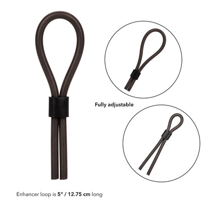 Silicone Stud Lasso Rings - Noir