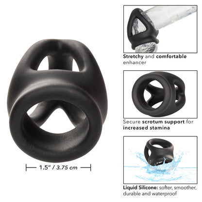 Alpha Ring - Liquid Silicone Dual Cage & Ring
