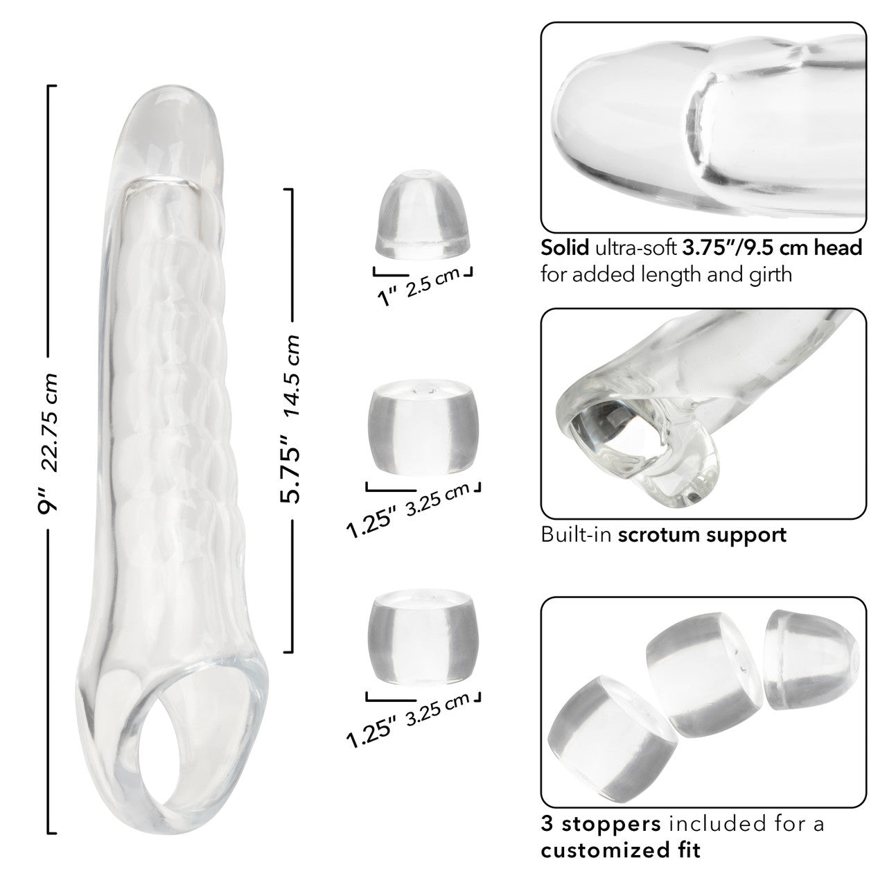 Performance Maxx - Clear Ridged Extension Set