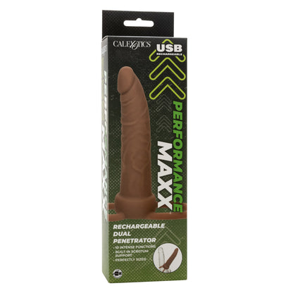 Performance Maxx - Rechargeable Dual Penetrator - Brun