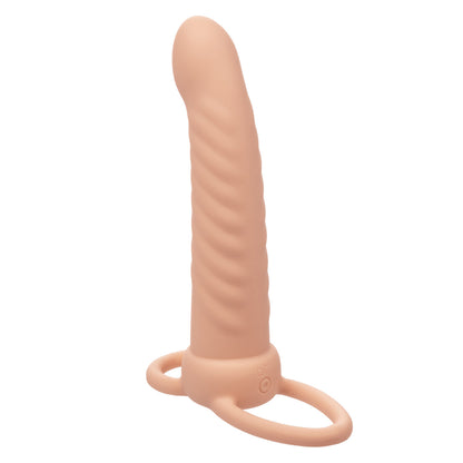 Performance Maxx - Rechg Ribbed Dual Penetrator - Beige