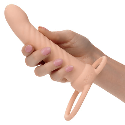 Performance Maxx - Rechg Ribbed Dual Penetrator - Beige
