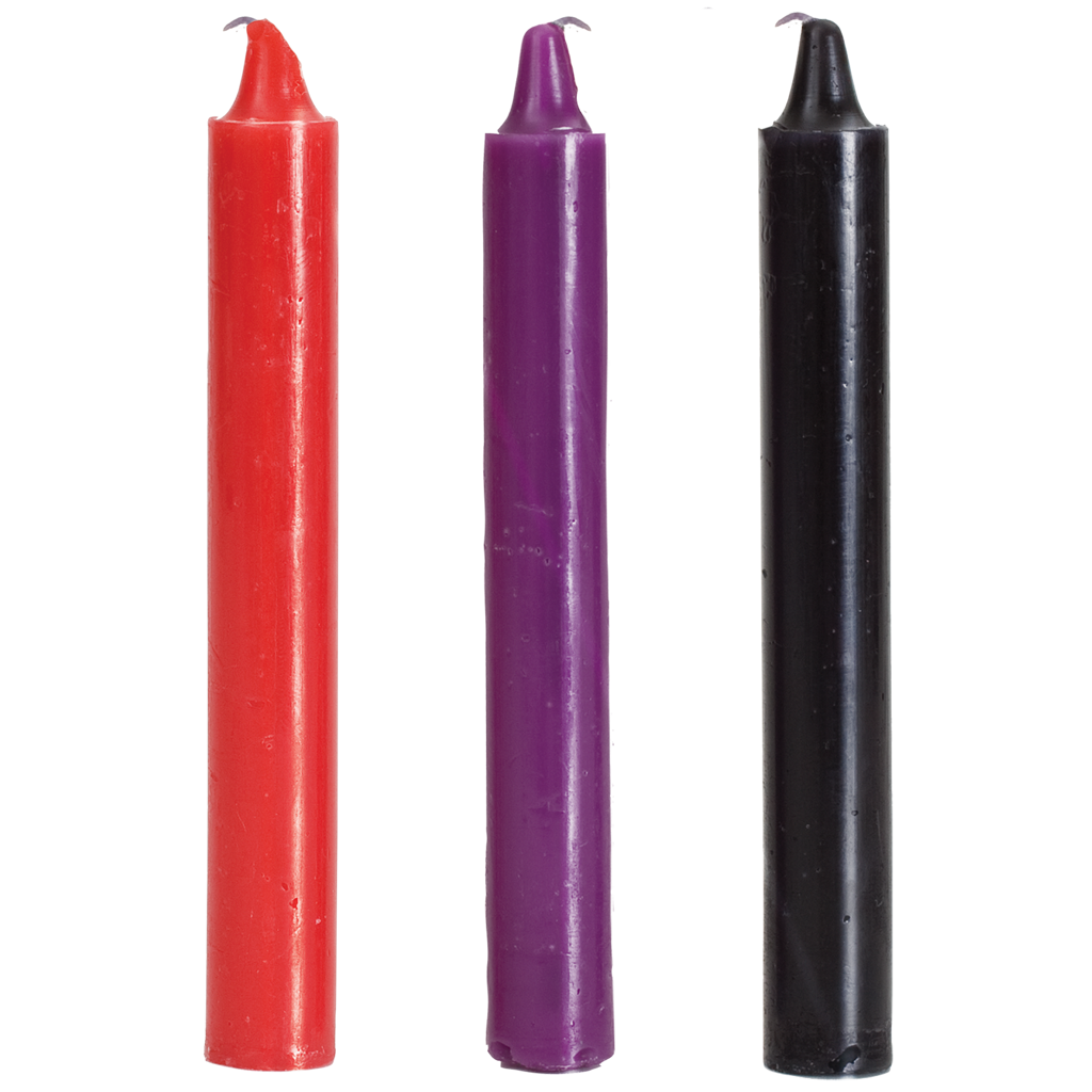 Doc Johnson - Bougies goutte à goutte japonaises - Paquet de 3 multicolores
