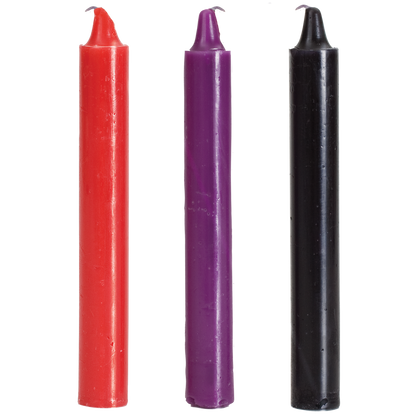 Doc Johnson - Bougies goutte à goutte japonaises - Paquet de 3 multicolores