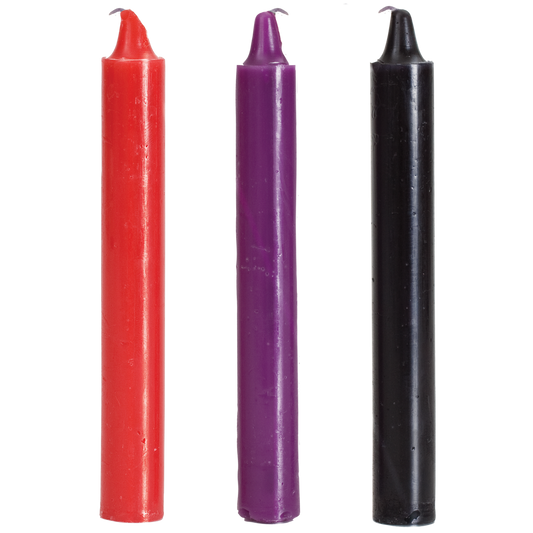 Doc Johnson - Bougies goutte à goutte japonaises - Paquet de 3 multicolores