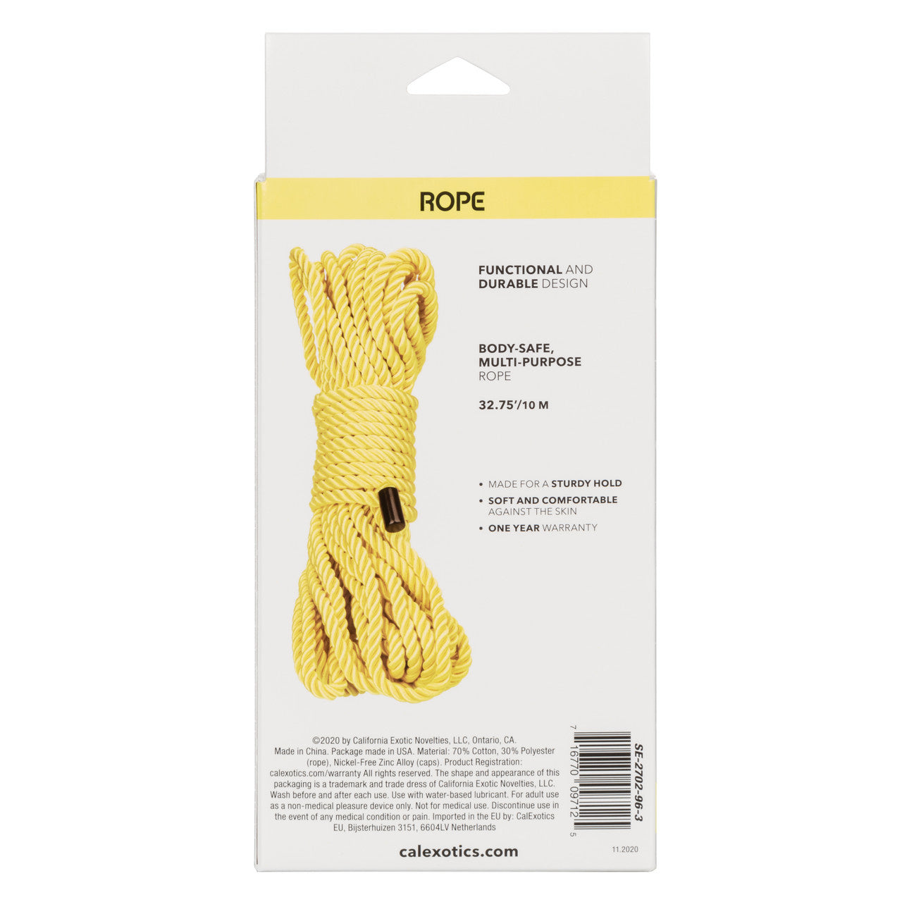Boundless - Corde 10m / 32' Jaune