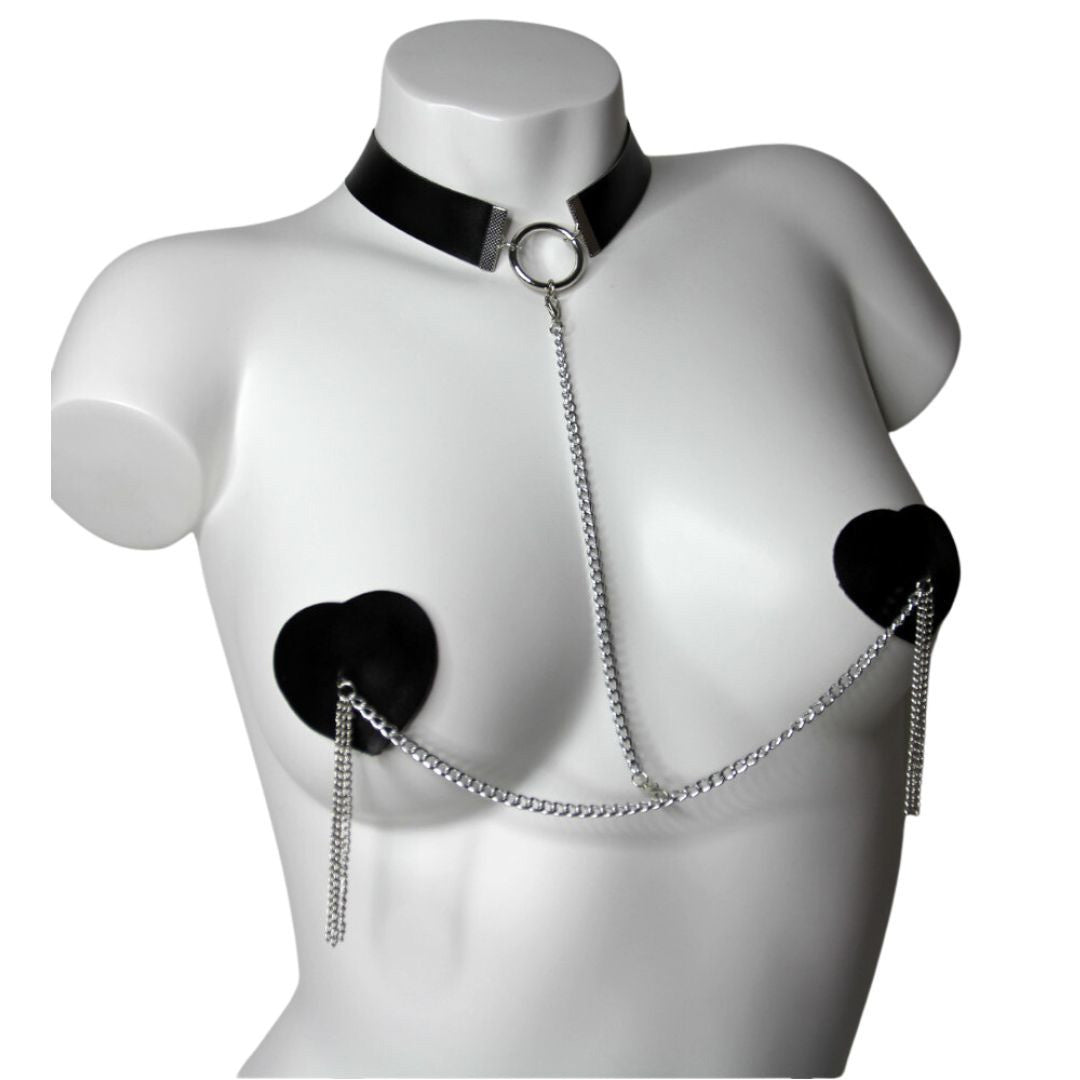 Nipplicious - Pasties & Collier Dominatrix - Noir