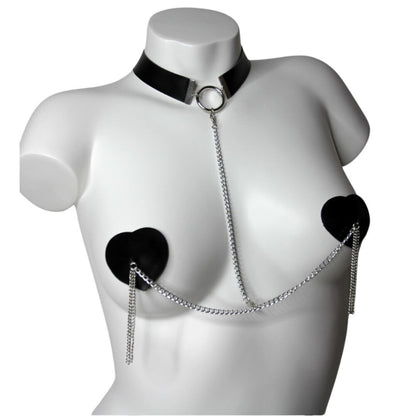 Nipplicious - Pasties & Collier Dominatrix - Noir