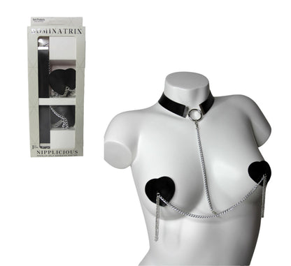 Nipplicious - Pasties & Collier Dominatrix - Noir