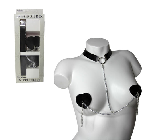 Nipplicious - Pasties & Collier Dominatrix - Noir