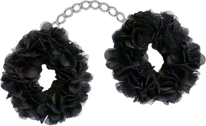 Hott Products - Menottes Fleurs Noir