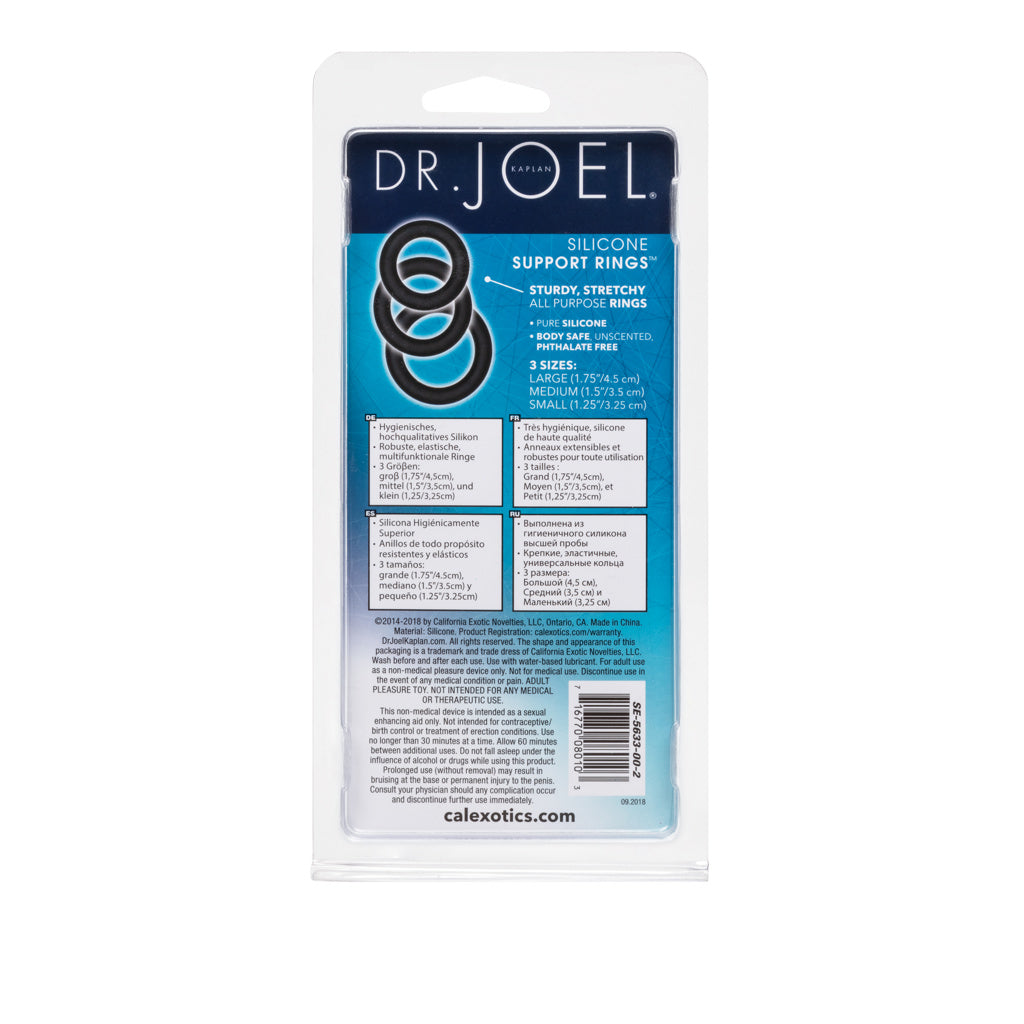 Dr. Joel Kaplan - Silicone Support Rings - Noir