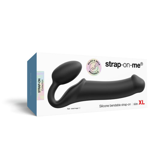Strap-on-me - Silicone Bendable Strap-On - TG - Noir