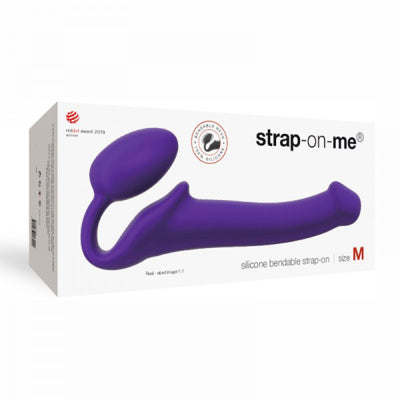 Strap-on-me - Strap-On Semi-Realiste Bendable - Moyen - Mauve