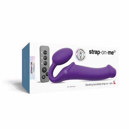 Strap-on-me - Strap-On Vibrant 3 Moteur - Grand - Mauve