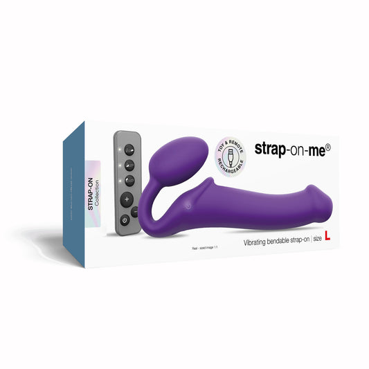 Strap-on-me - Strap-On Vibrant 3 Moteur - Grand - Mauve