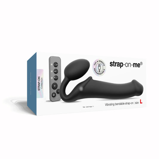 Strap-on-me - Strap-On Vibrant 3 Moteur - Grand - Noir