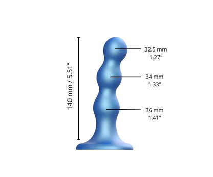Strap-on-me - Dildo Plug Balls - Moyen Bleu
