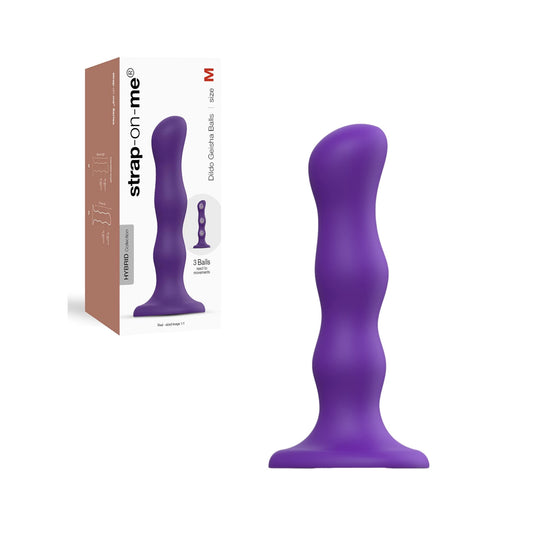 Strap-on-me - Dildo Geisha Balls - Mauve - Medium