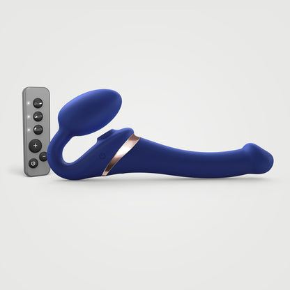 Strap-On-Me - Strap-on Flexible Multi-Orgasme - Petit - Bleu