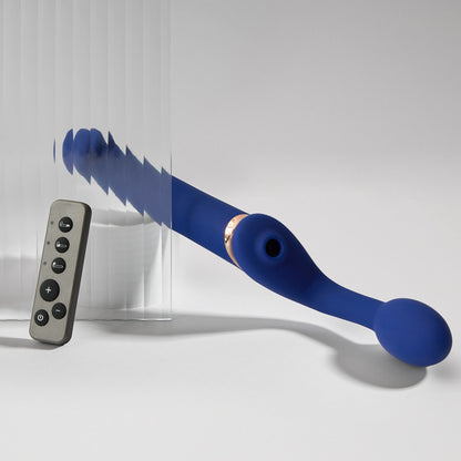 Strap-On-Me - Strap-on Flexible Multi-Orgasme - Medium - Bleu