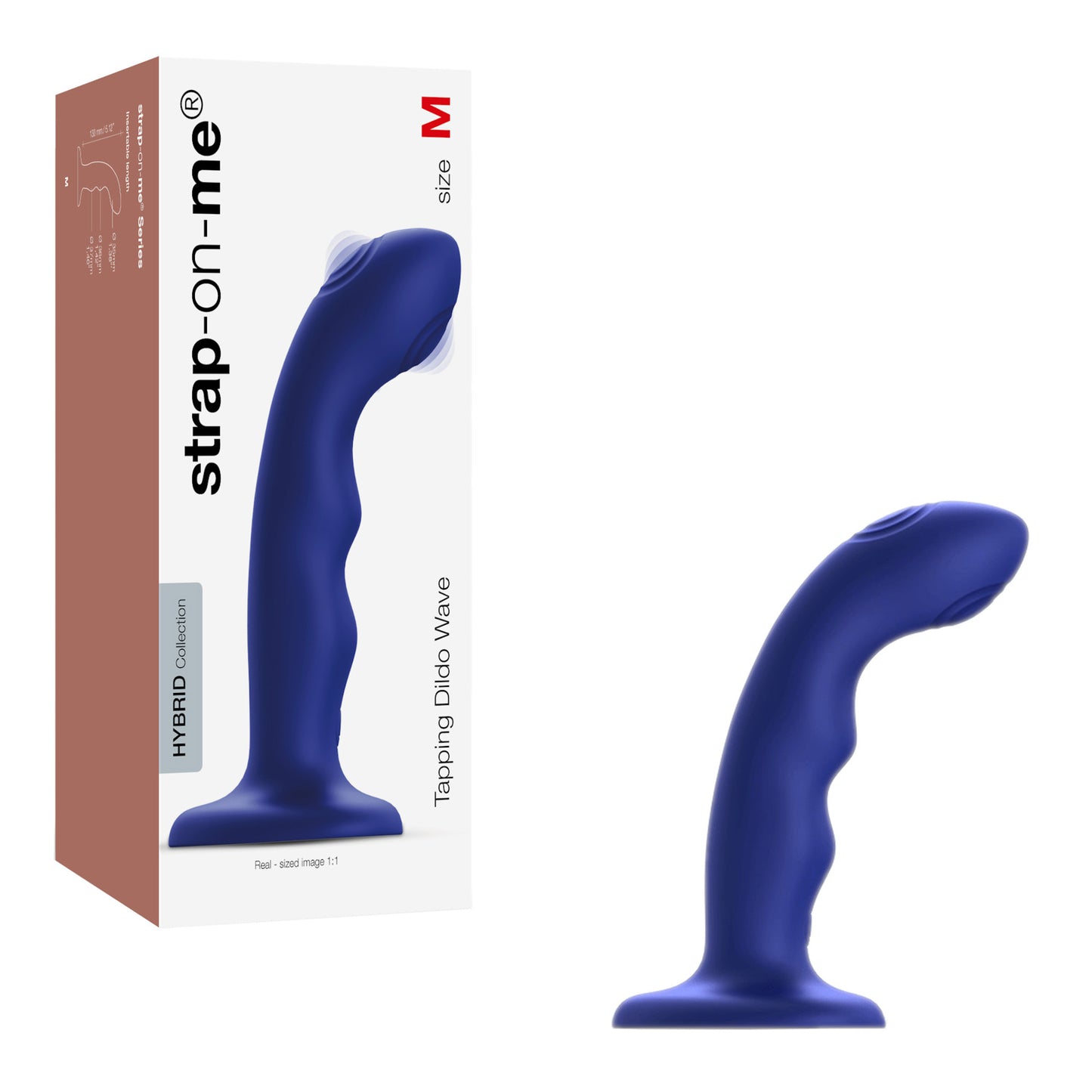Strap-on-me - Tapping Dildo Wave - M - Bleu