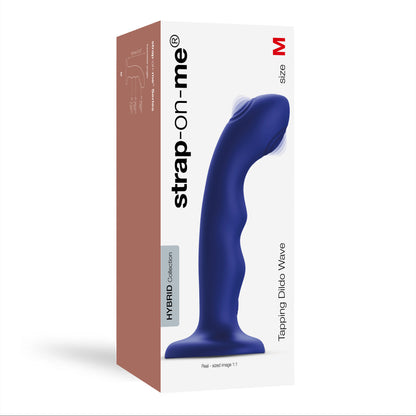 Strap-on-me - Tapping Dildo Wave - M - Bleu
