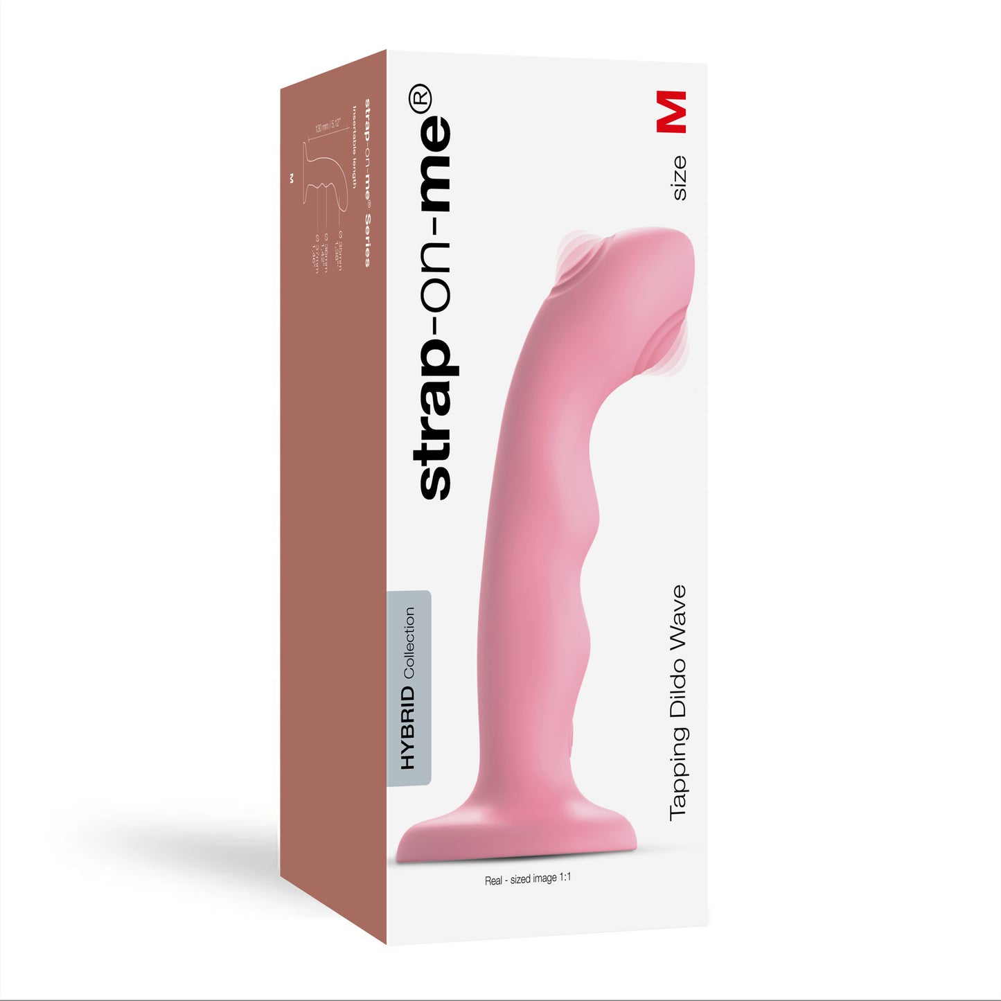 Strap-on-me - Tapping Dildo Wave - M - Rose