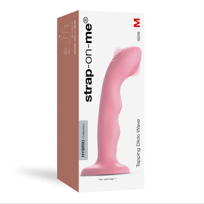 Strap-on-me - Tapping Dildo Wave - M - Rose