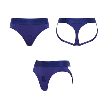 Strap-on-me - Harnais Heroine - Bleu - Medium