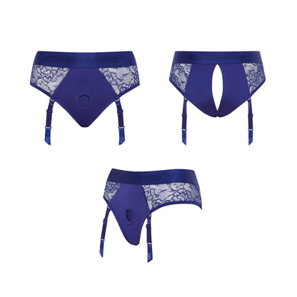 Strap-on-me - Harnais Diva - Bleu - Medium