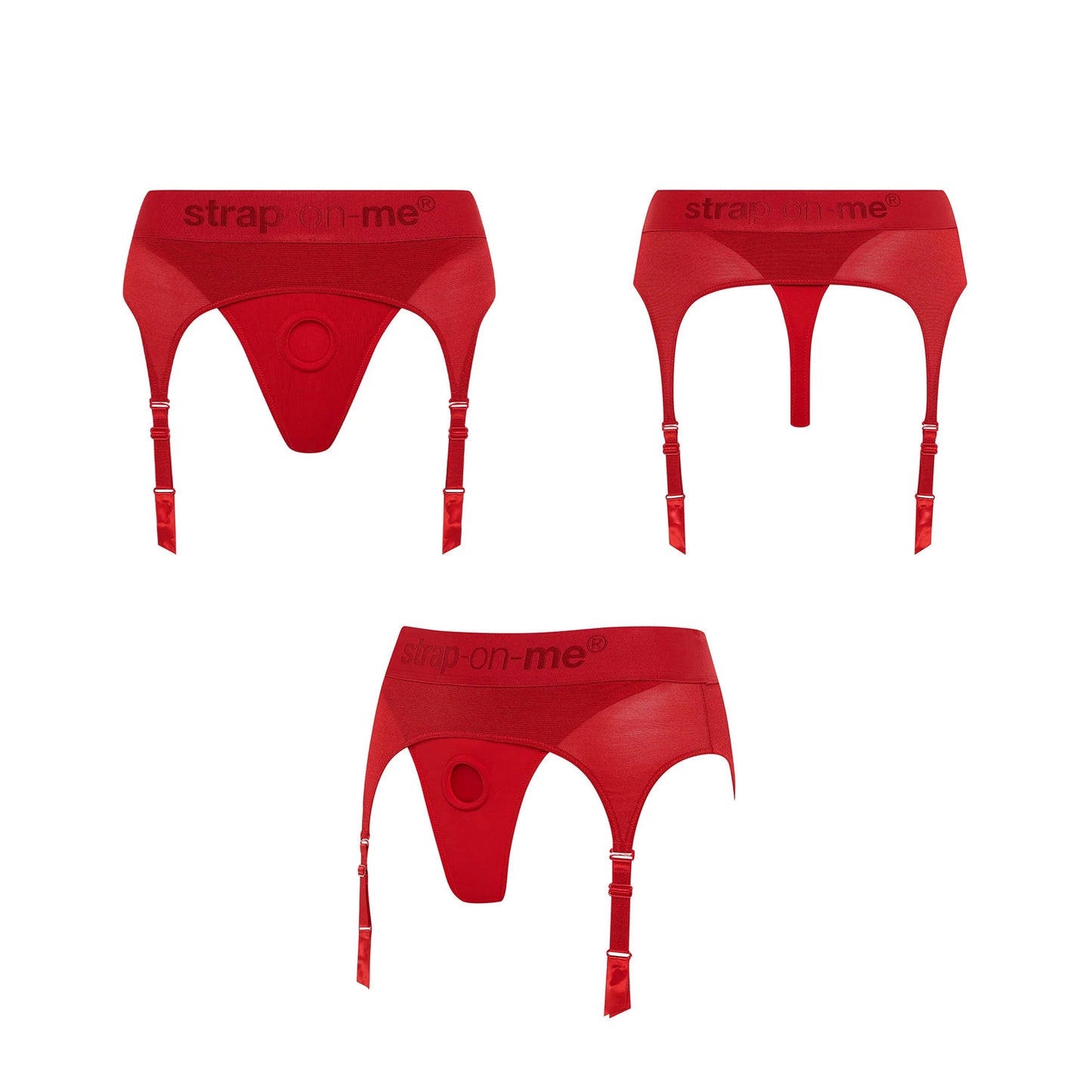 Strap-on-me - Harnais Rebel - Rouge - TG