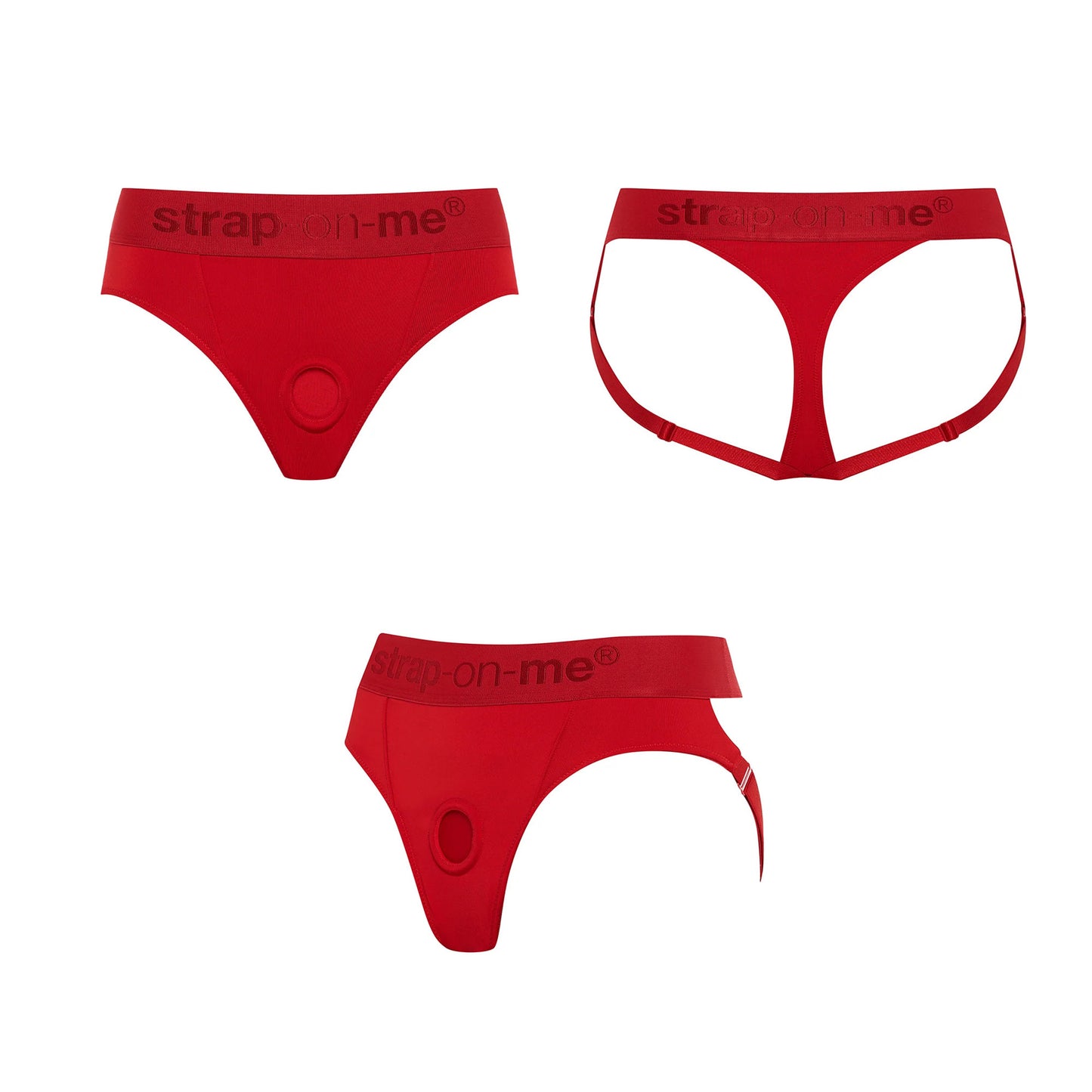 Strap-on-me - Harnais Heroine - Rouge - Medium