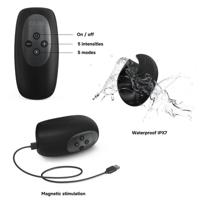Man.Wand - Sub.One Stimulateur Tapotement - Noir