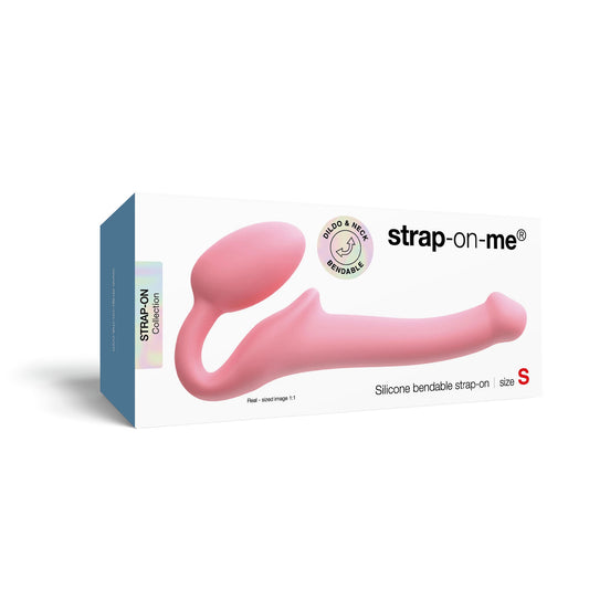 Strap-on-me - Silicone Bendable Strap-On - Petit - Rose