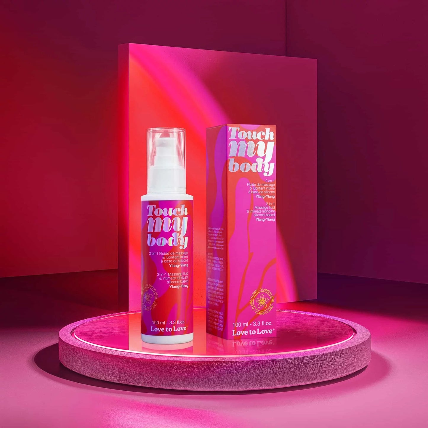 Touch My Body - 2-en-1 Fluide de Massage & Lubrifiant Intime - Ylang-Ylang