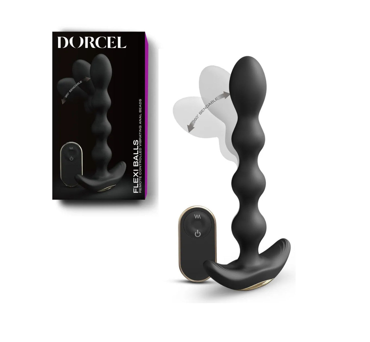 Dorcel - Flexi Balls Anal Beads - Noir