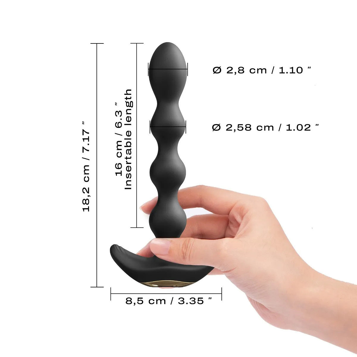Dorcel - Flexi Balls Anal Beads - Noir