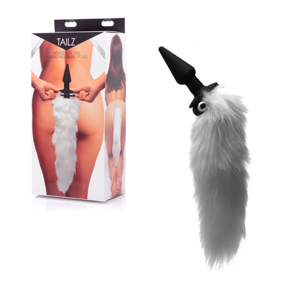 Tailz - Plug Anal Vibrant Avec Queue De Renard - Blanc