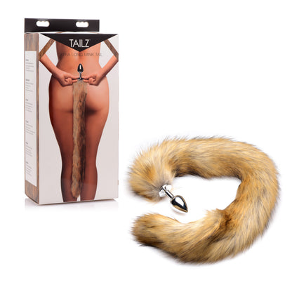 Tailz - Plug Anal En Métal Avec Queue De Vison Extra Longue - Blond