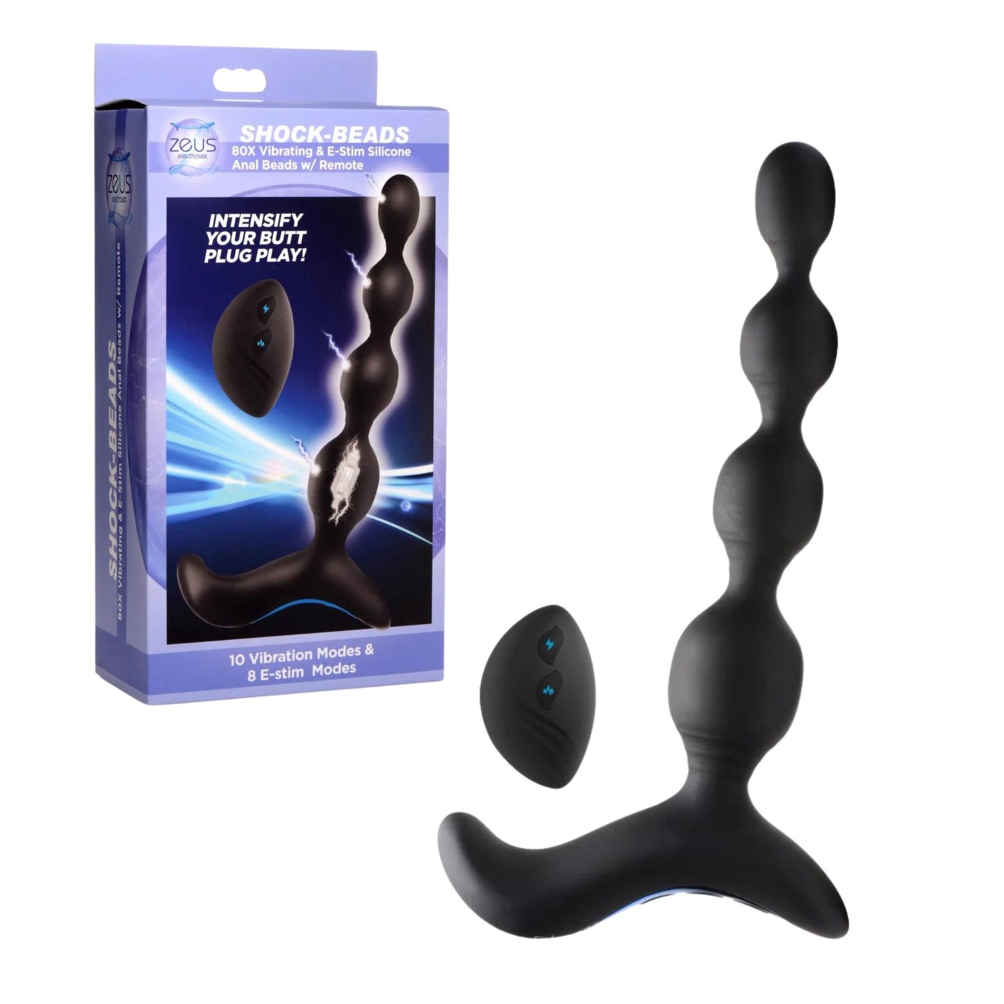 Zeus - E-Stim & Vibrating Silicone Shock Beads