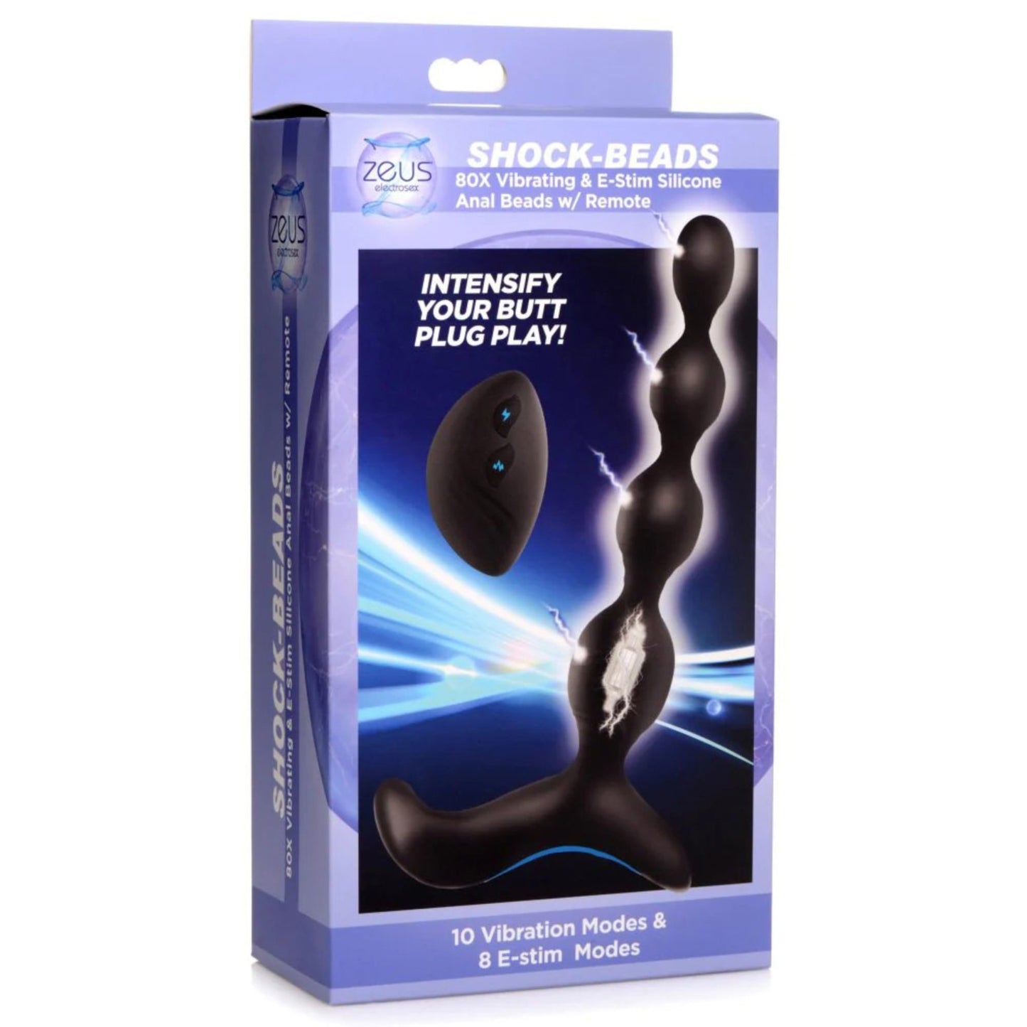 Zeus - E-Stim & Vibrating Silicone Shock Beads